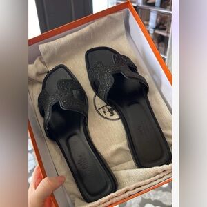 Hermes’ Oran  Crystal Sandals (Sold)